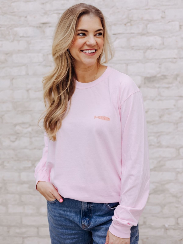 Coastal Fishy Long-Sleeve Tee - Blossom, 2 of 6