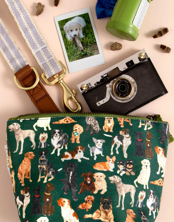 Furry Friends Dogs Canvas Pouch, 1 of 3