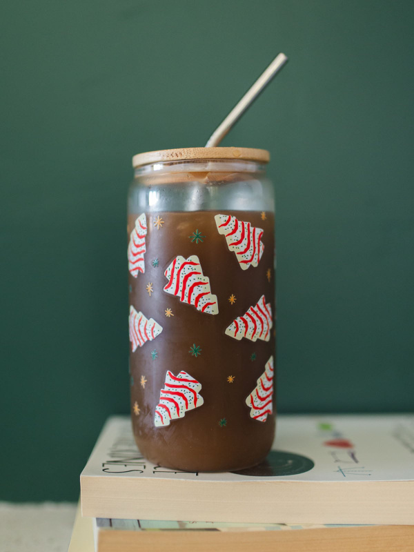 Christmas Tree Cakes Glass Can, 3 of 4