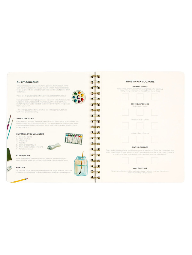Houseplants Learn-To-Paint Gouache Paint Book, 3 of 9