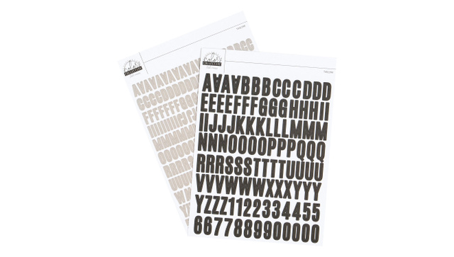 Color Collective 5×7 Cardstock Alphabet Sticker - Black, 1 of 1