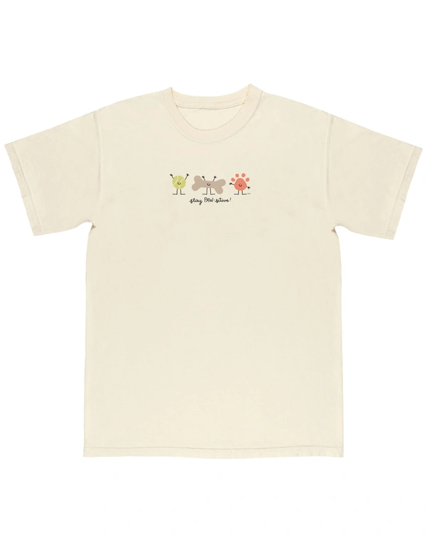 Stay Pawsitive Dog Tee - Ivory, 3 of 4