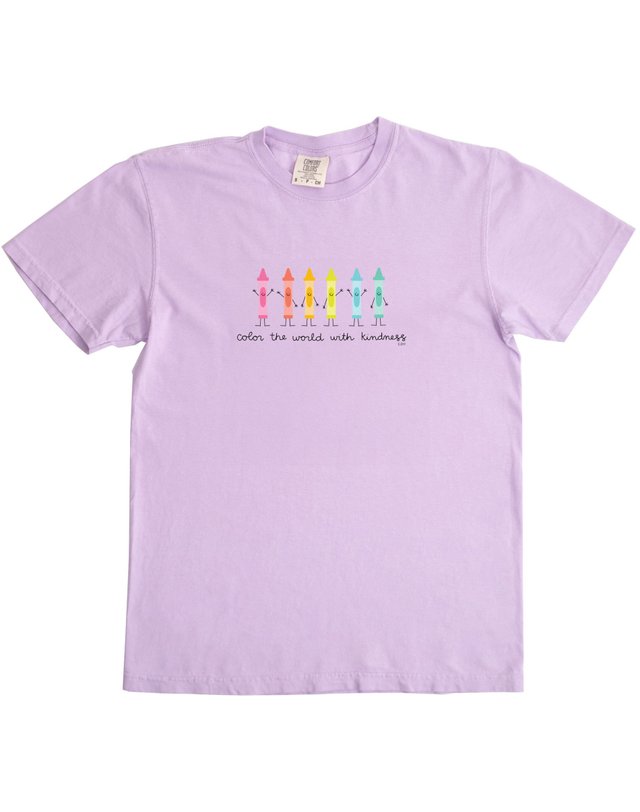 Color The World With Kindness Tee - Orchid, 3 of 3