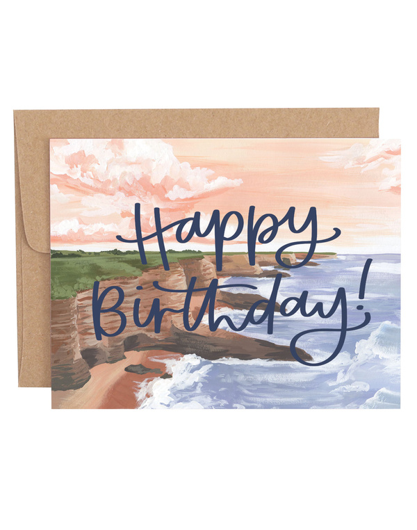 Coastal Birthday Greeting Card, 1 of 1