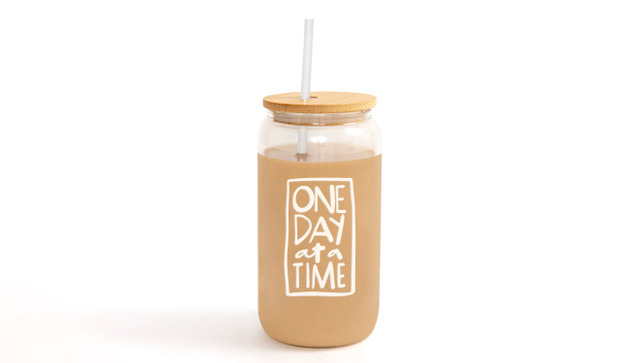 One Day At A Time Glass Can, 4 of 4
