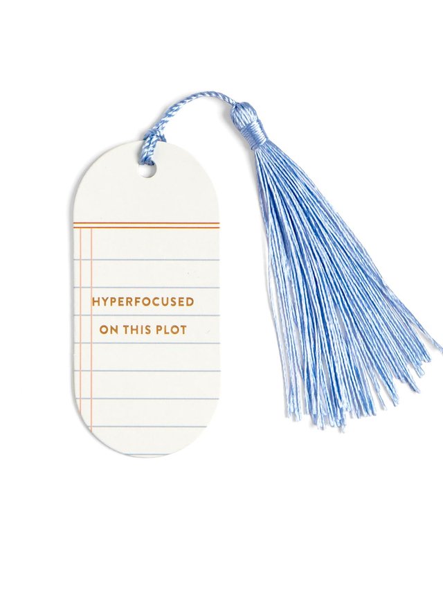 Hyperfocused On This Plot Vegan Leather Bookmark, 1 of 2