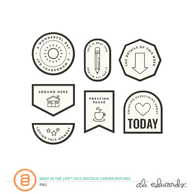 Week In The Life™ 2021 Digital Canvas Patches, 1 of 1