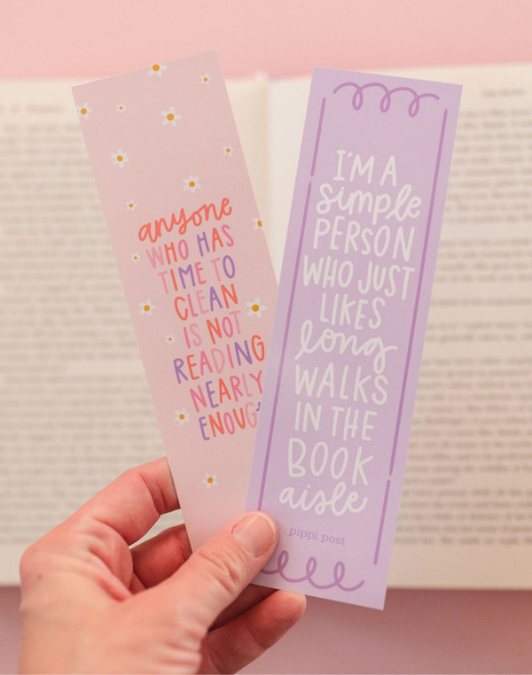 Long Walks in the Book Aisle Bookmark Set, 1 of 4