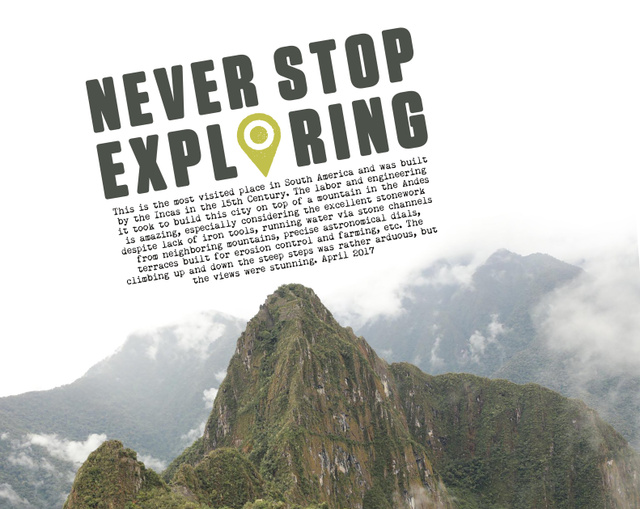 Never Stop Exploring, 2 of 2