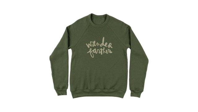 Wander Farther Sweatshirt - Green, 1 of 2