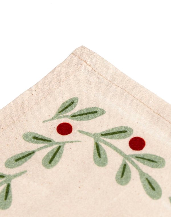 12 Days of Christmas Cotton Cloth Table Napkins Set, 3 of 4