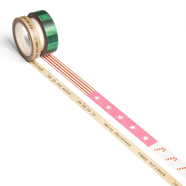 Candy Cane Lane Washi Tape Set, 1 of 2
