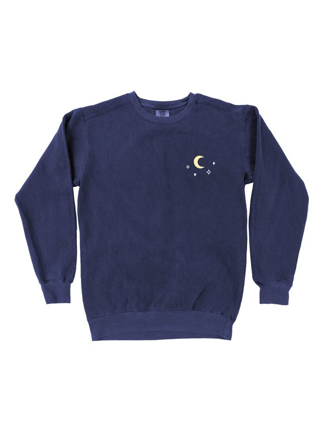 To The Stars Who Listen Romantasy Sweatshirt - True Navy, 4 of 4