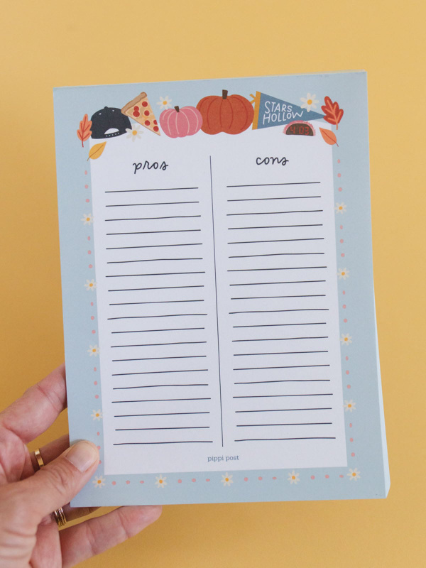 Pros & Cons Stars Hollow 6×8 Notepad, 5 of 7