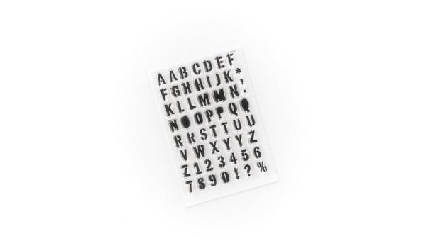 Stencil Alphabet 4×6 Stamp Set, 2 of 3