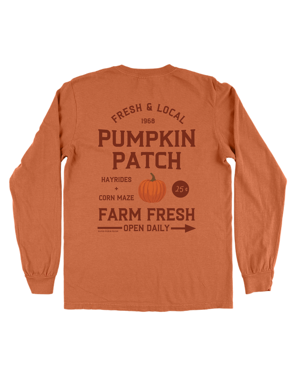 Pumpkin Farmers Market Long-Sleeve Tee - Yam, 4 of 5
