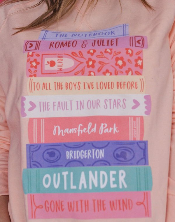Romance Novels Sweatshirt - Peach, 2 of 3