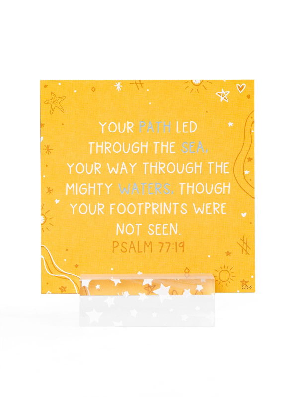 Verses for the Beach – Bible Verse Card Set + Display Stand, 5 of 8