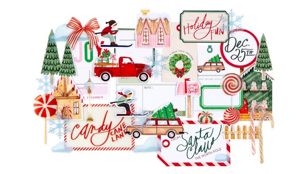 Candy Cane Lane Cardstock Ephemera, 1 of 2