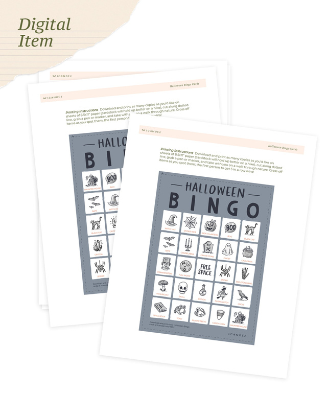 Digital Printable Halloween Bingo, 1 of 2