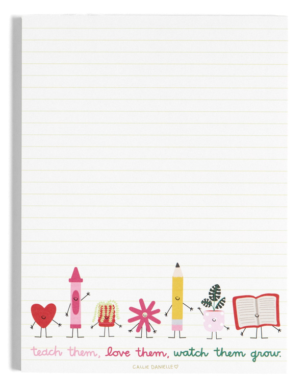 Teach Them Love Them Watch Them Grow Notepad, 3 of 8