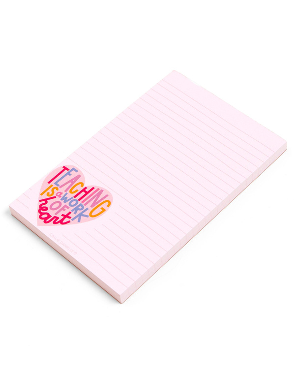 Teaching Is A Work Of Heart Notepad, 2 of 3