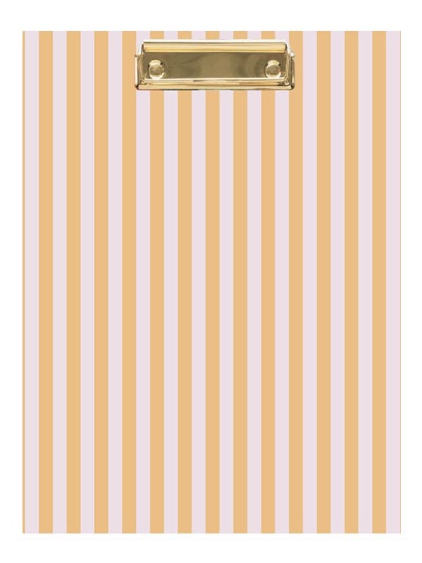 Orange Stripes Clipfolio with Lined Notepad, 1 of 2