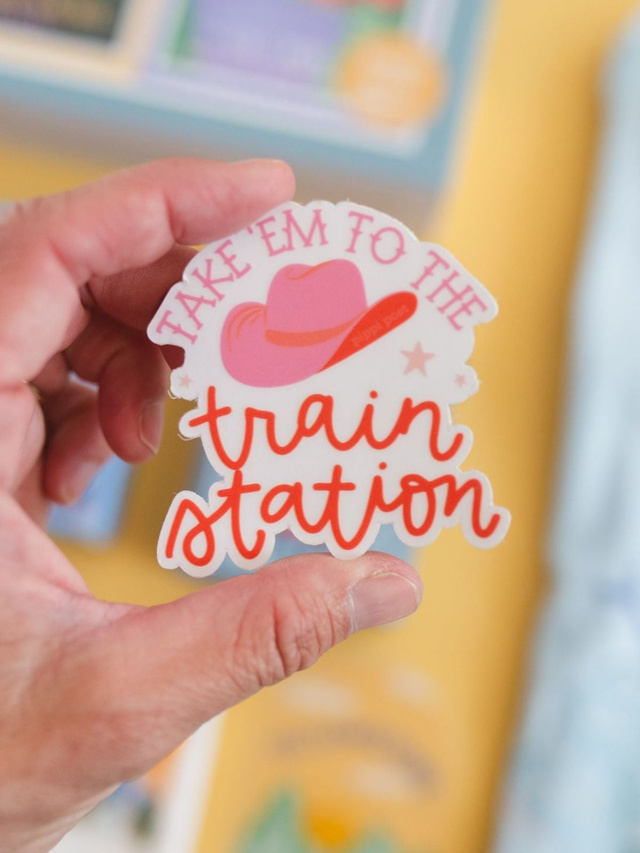 Take 'Em To The Train Station Decal Sticker, 1 of 3