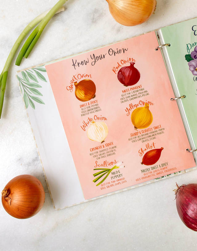 Beige Gingham Large Recipe Binder, 3 of 7