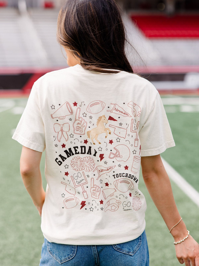 Norman Football Game Day Tee - Ivory, 1 of 5