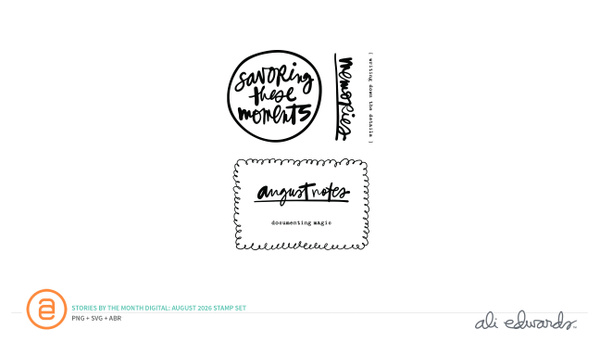 August 2026 3×4 Digital Stamp Set, 1 of 1