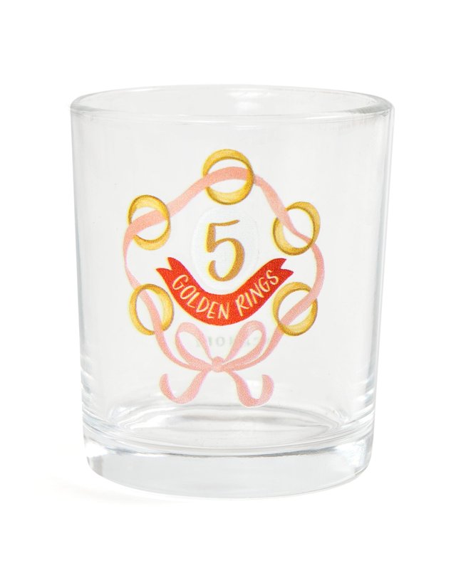 Five Golden Rings 7.5oz Short Juice Glass, 3 of 3