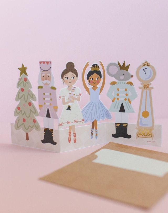 The Nutcracker Accordion Holiday Greeting Card, 1 of 4