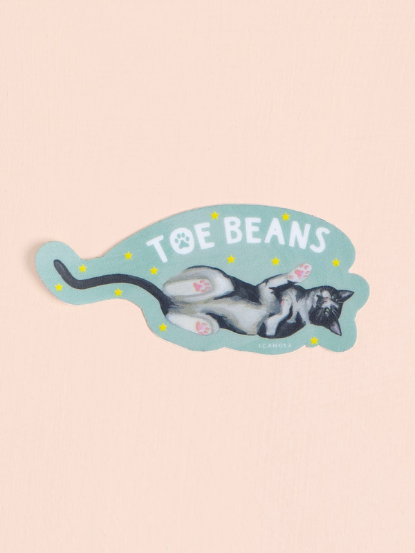 Toe Beans Cat Decal Sticker, 1 of 3