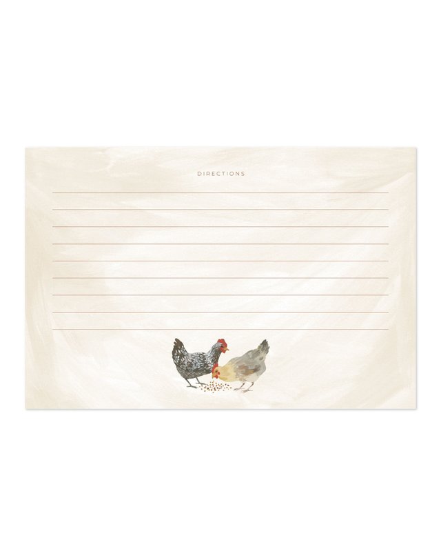 Chicken Meadows Tin Recipe Box, 3 of 3