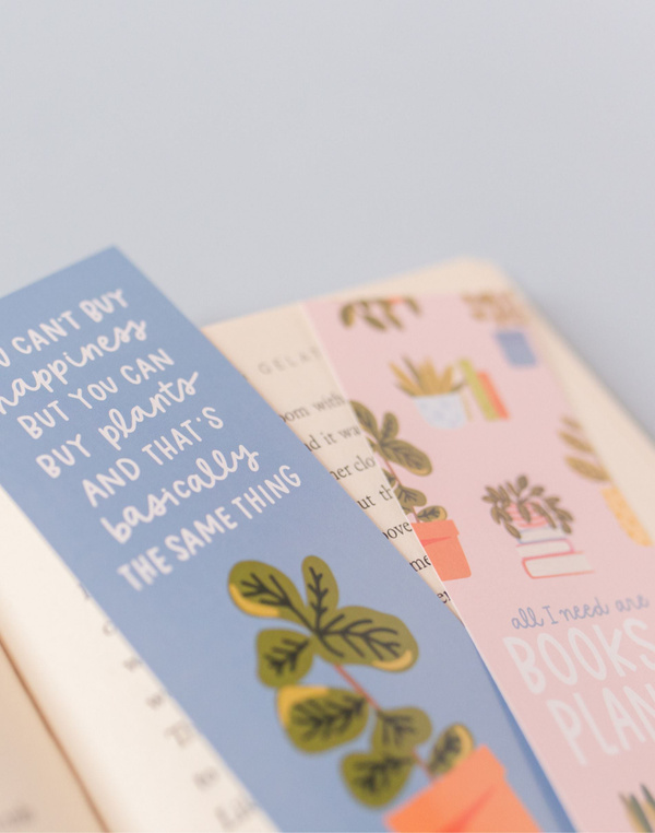 All I Need Are Books and Plants Bookmark Set, 3 of 4