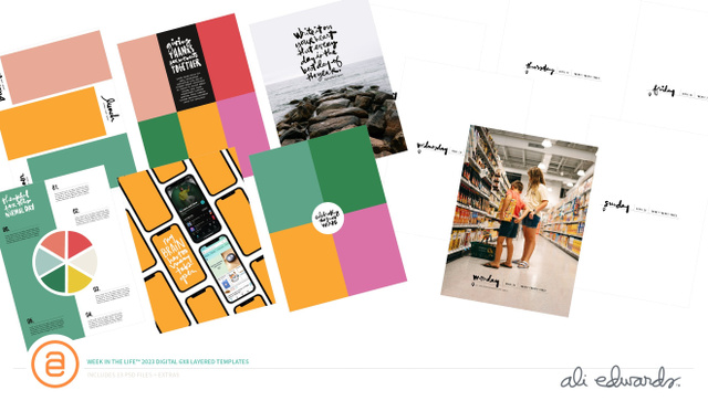 Week In The Life™ 2023 6×8 Layered Templates, 1 of 1