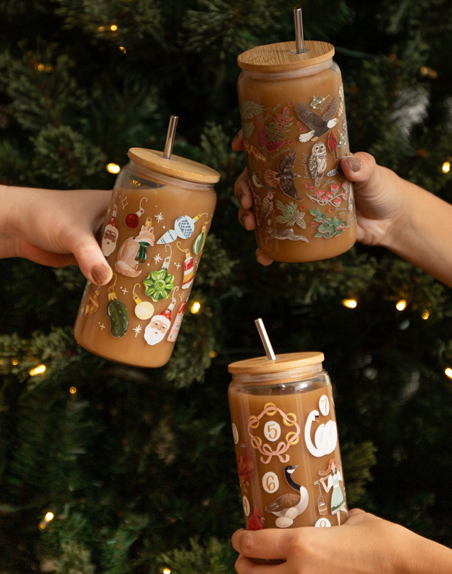 12 Days Of Christmas 16oz Glass Can, 3 of 3