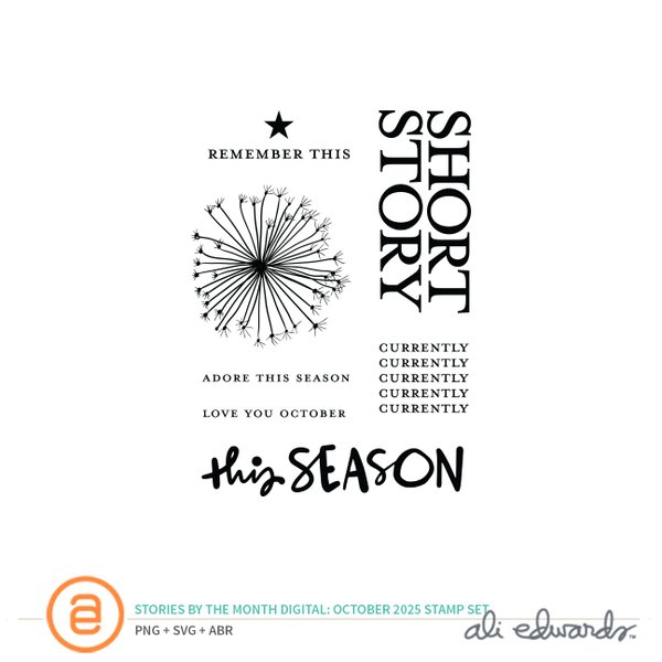 October 2025 3×4 Digital Stamp Set, 1 of 1