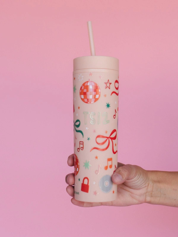 Life of a Book Girl 16oz Skinny Acrylic Tumbler - Peach, 3 of 4