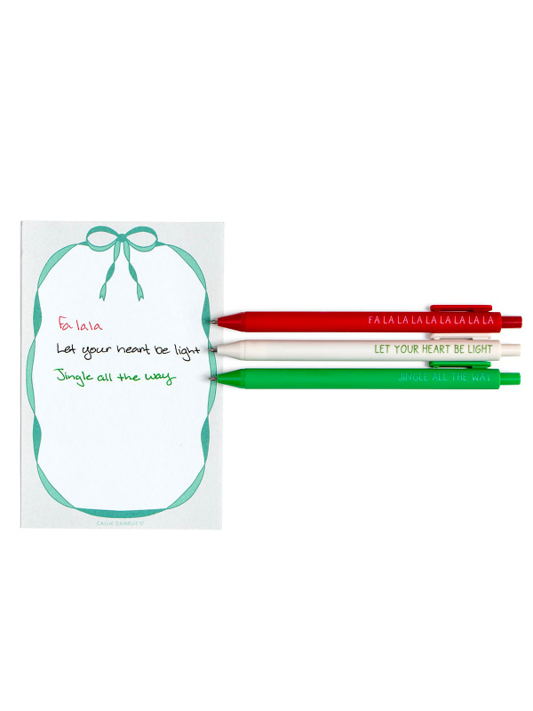 The Merry & Bright Club Christmas Pen Set, 3 of 3