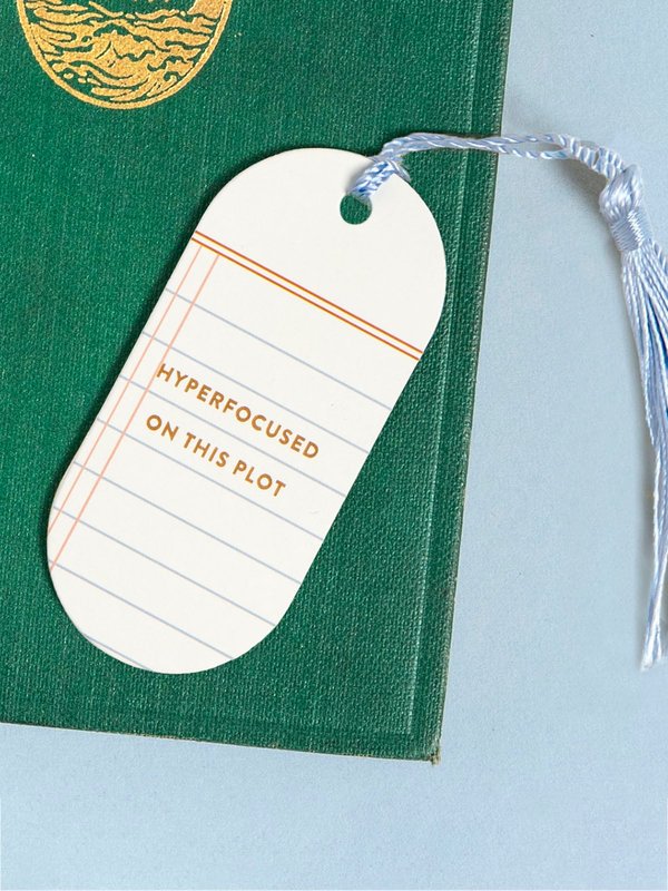 Hyperfocused On This Plot Vegan Leather Bookmark, 2 of 2