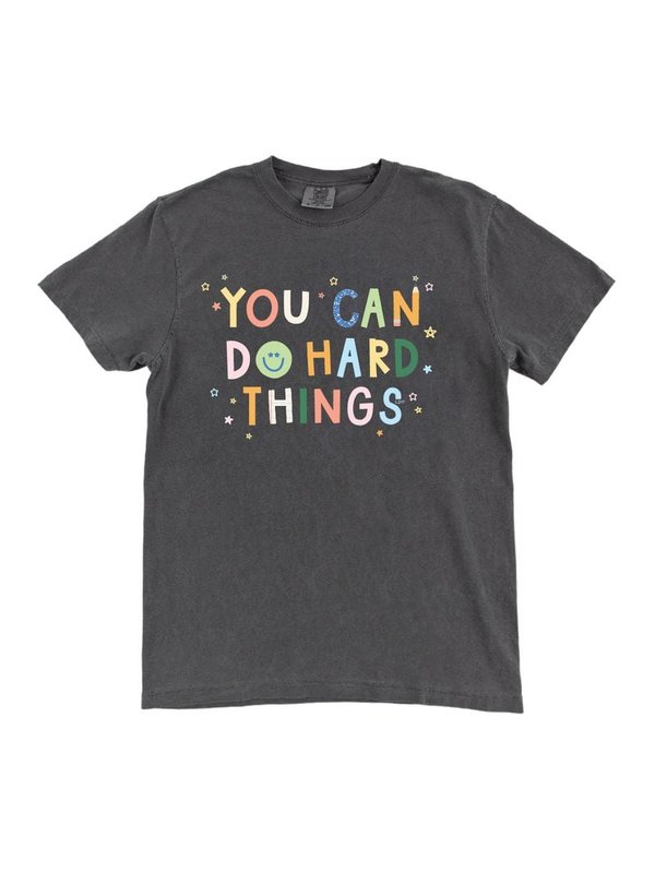 You Can Do Hard Things Tee - Pepper, 4 of 4
