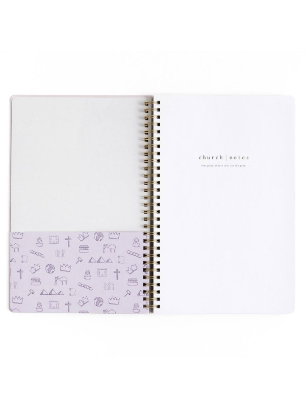 Lilac Bible Study Spiral Notebook with Reference Maps, 3 of 9