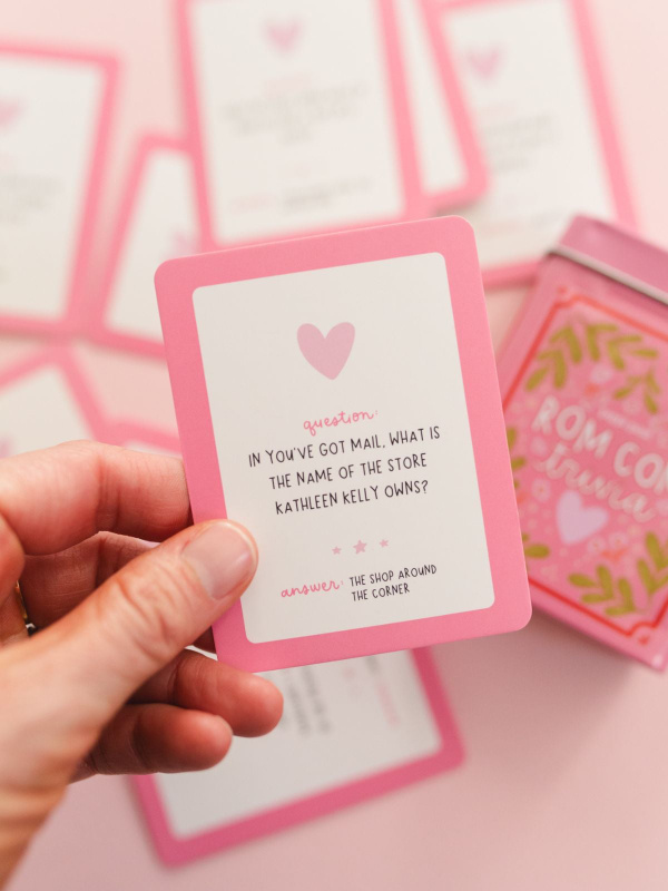 Rom Com Trivia Game - Deck of Cards + Storage Tin, 2 of 7