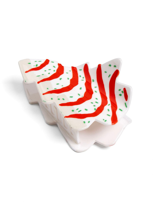 Christmas Tree Cake Claw Hair Clip, 3 of 3