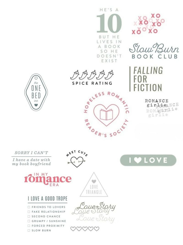 Stamp Set : 4×6 Romance Reader, 3 of 3