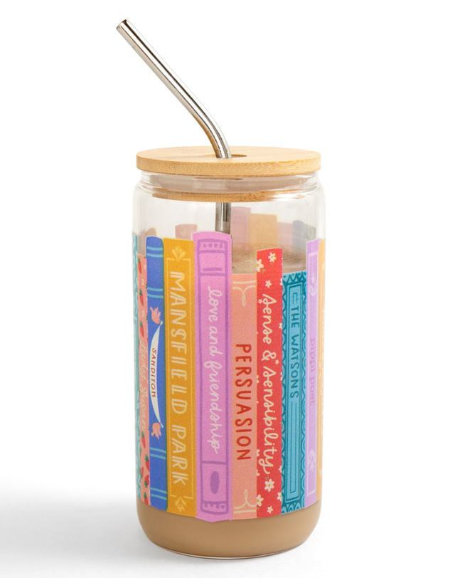 Jane Austen Books Glass Can, 3 of 5