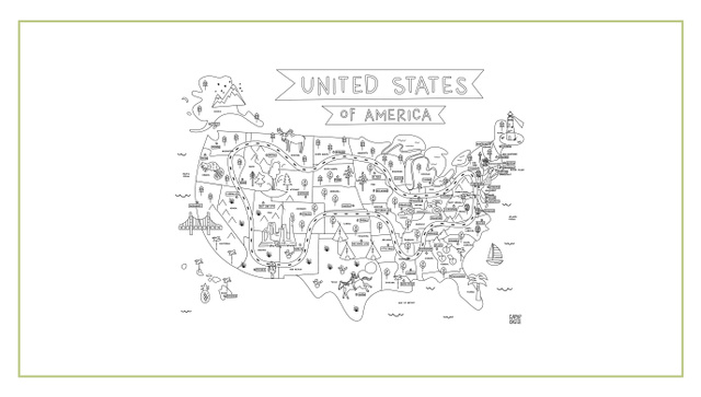United States Printable Play Mats, 1 of 6