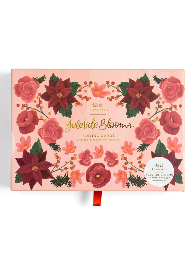 Yuletide Blooms Holiday Set of 2 Playing Cards Decks, 3 of 5